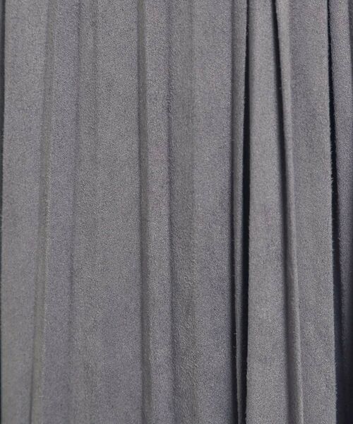 ITS'DEMO / イッツデモ ロング・マキシ丈スカート | 【手洗い可/ウエストゴム】フェイクスエードプリーツスカート | 詳細8