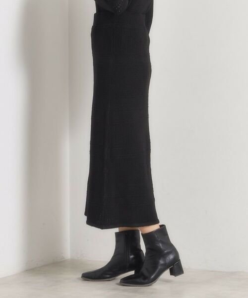 ITS'DEMO / イッツデモ ロング・マキシ丈スカート | 【手洗い可／セットアップ可】柄編みニットスカート | 詳細10