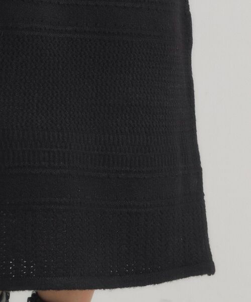 ITS'DEMO / イッツデモ ロング・マキシ丈スカート | 【手洗い可／セットアップ可】柄編みニットスカート | 詳細13
