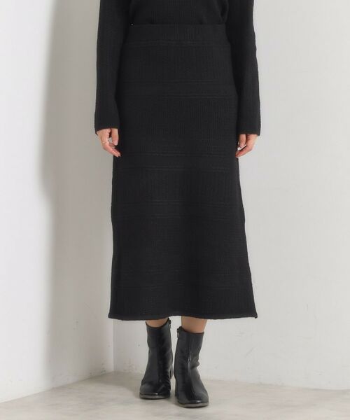 ITS'DEMO / イッツデモ ロング・マキシ丈スカート | 【手洗い可／セットアップ可】柄編みニットスカート | 詳細9
