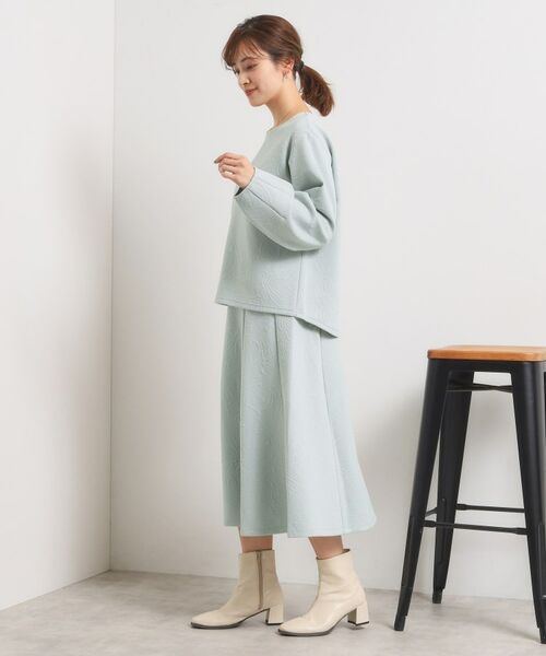 ITS'DEMO / イッツデモ スカート | 【手洗い可／セットアップ可】花柄ジャカードスカート | 詳細11