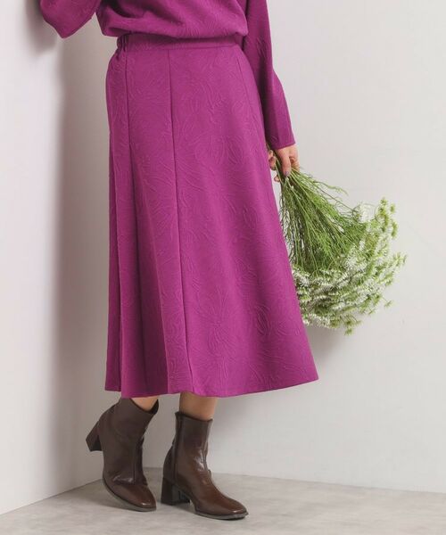 ITS'DEMO / イッツデモ スカート | 【手洗い可／セットアップ可】花柄ジャカードスカート | 詳細13