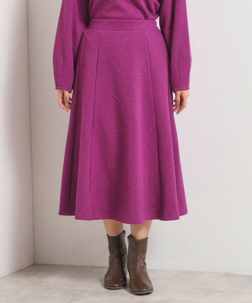 ITS'DEMO / イッツデモ スカート | 【手洗い可／セットアップ可】花柄ジャカードスカート | 詳細17