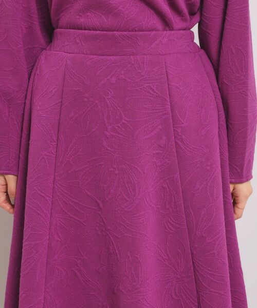 ITS'DEMO / イッツデモ スカート | 【手洗い可／セットアップ可】花柄ジャカードスカート | 詳細20