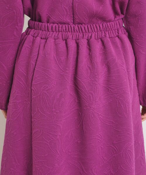 ITS'DEMO / イッツデモ スカート | 【手洗い可／セットアップ可】花柄ジャカードスカート | 詳細21