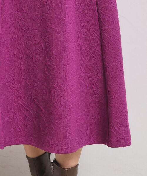 ITS'DEMO / イッツデモ スカート | 【手洗い可／セットアップ可】花柄ジャカードスカート | 詳細22