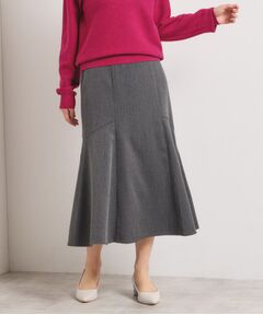 ITS'DEMO / イッツデモ スカート | 【手洗い可/ウエストゴム】ヘリンボーンマーメイドスカート