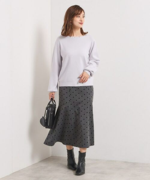 ITS'DEMO / イッツデモ スカート | 【手洗い可/ウエストゴム】ヘリンボーンマーメイドスカート | 詳細10