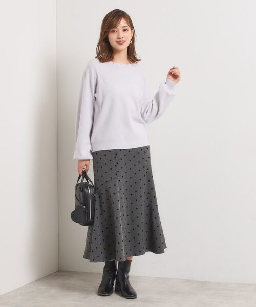 ITS'DEMO / イッツデモ スカート | 【手洗い可/ウエストゴム】ヘリンボーンマーメイドスカート | 詳細11