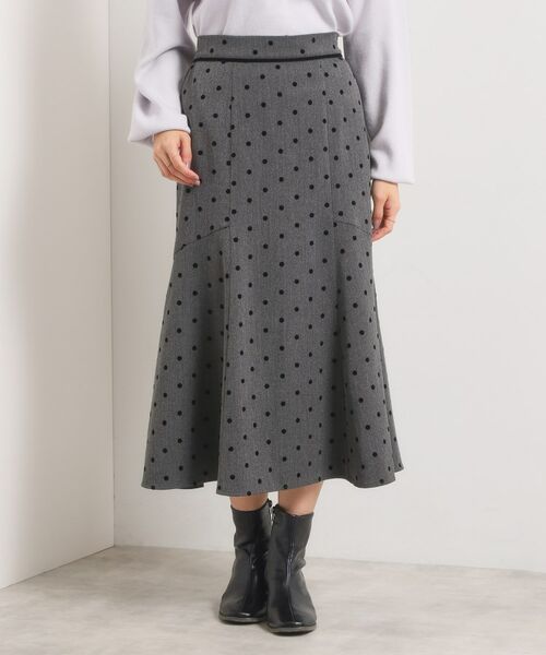 ITS'DEMO / イッツデモ スカート | 【手洗い可/ウエストゴム】ヘリンボーンマーメイドスカート | 詳細13