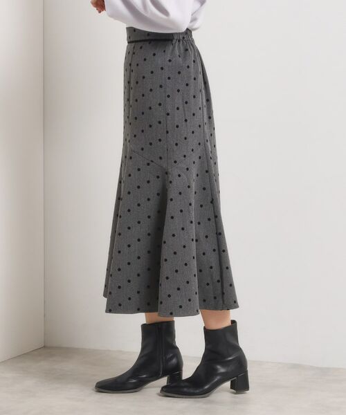 ITS'DEMO / イッツデモ スカート | 【手洗い可/ウエストゴム】ヘリンボーンマーメイドスカート | 詳細14