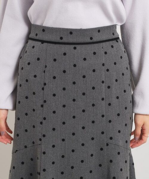 ITS'DEMO / イッツデモ スカート | 【手洗い可/ウエストゴム】ヘリンボーンマーメイドスカート | 詳細16