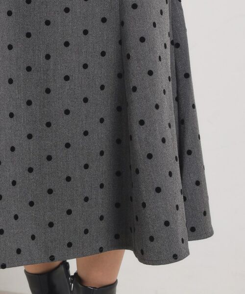 ITS'DEMO / イッツデモ スカート | 【手洗い可/ウエストゴム】ヘリンボーンマーメイドスカート | 詳細18