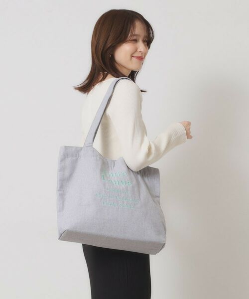 ITS'DEMO / イッツデモ トートバッグ | 【A4対応】ロゴ刺繍ラージトート | 詳細1