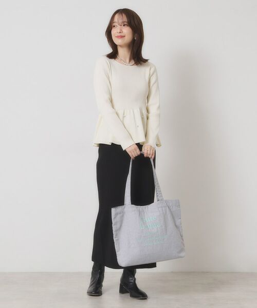 ITS'DEMO / イッツデモ トートバッグ | 【A4対応】ロゴ刺繍ラージトート | 詳細2