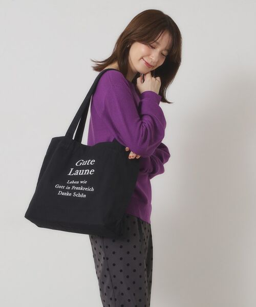 ITS'DEMO / イッツデモ トートバッグ | 【A4対応】ロゴ刺繍ラージトート | 詳細3