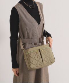 ITS'DEMO / イッツデモ ショルダーバッグ | 【10ポケット】収納アドバイザーキルトミニショルダー