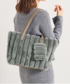 ITS'DEMO / イッツデモ トートバッグ | ポーチ付フェイクファートート