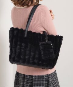 ITS'DEMO / イッツデモ トートバッグ | ポーチ付フェイクファートート