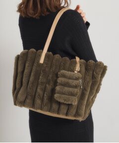 ITS'DEMO / イッツデモ トートバッグ | ポーチ付フェイクファートート