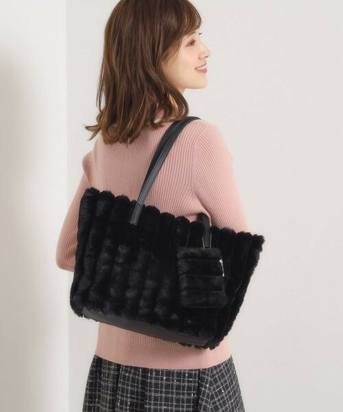 ITS'DEMO / イッツデモ トートバッグ | ポーチ付フェイクファートート | 詳細1