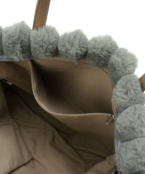 ITS'DEMO / イッツデモ トートバッグ | ポーチ付フェイクファートート | 詳細22