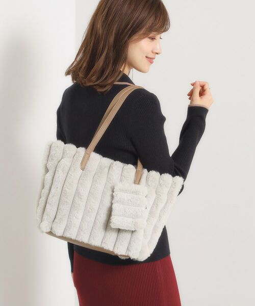 ITS'DEMO / イッツデモ トートバッグ | ポーチ付フェイクファートート | 詳細5