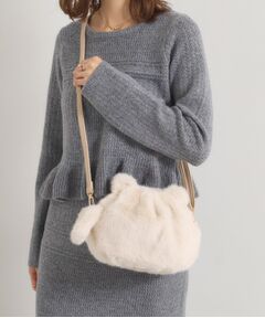 ITS'DEMO / イッツデモ ショルダーバッグ | 猫フェイクファーミニショルダー