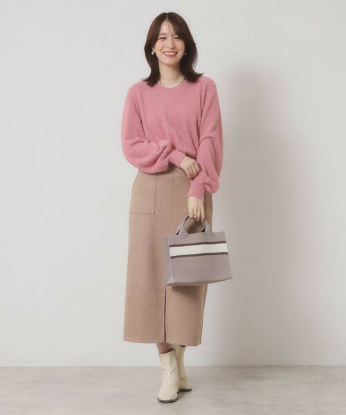 ITS'DEMO / イッツデモ トートバッグ | ニットミニトート | 詳細4