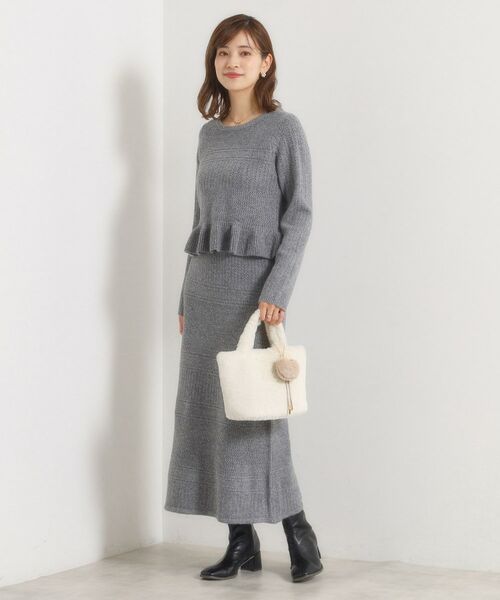 ITS'DEMO / イッツデモ トートバッグ | チャーム付きフェイクファートート | 詳細2