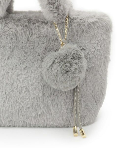 ITS'DEMO / イッツデモ トートバッグ | チャーム付きフェイクファートート | 詳細20