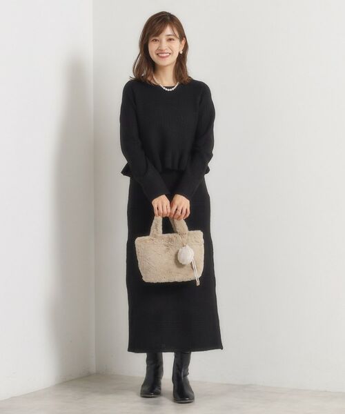 ITS'DEMO / イッツデモ トートバッグ | チャーム付きフェイクファートート | 詳細4