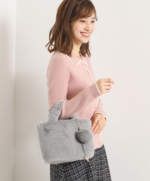 ITS'DEMO / イッツデモ トートバッグ | チャーム付きフェイクファートート | 詳細5