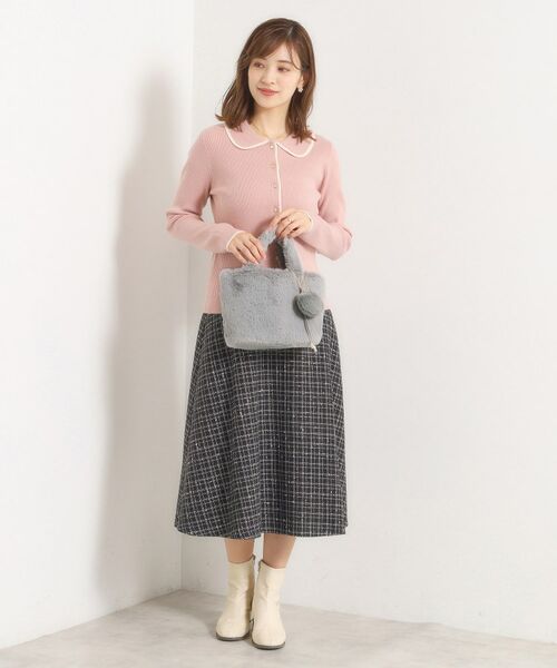 ITS'DEMO / イッツデモ トートバッグ | チャーム付きフェイクファートート | 詳細6