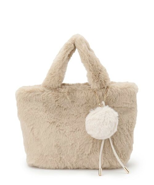 ITS'DEMO / イッツデモ トートバッグ | チャーム付きフェイクファートート | 詳細8