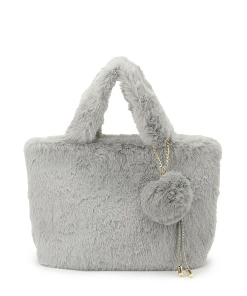 ITS'DEMO / イッツデモ トートバッグ | チャーム付きフェイクファートート | 詳細9