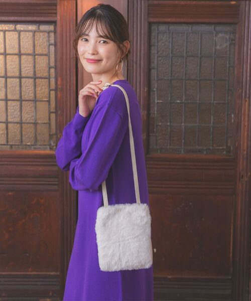 ITS'DEMO / イッツデモ ショルダーバッグ | 三層フェイクファーミニショルダー | 詳細1