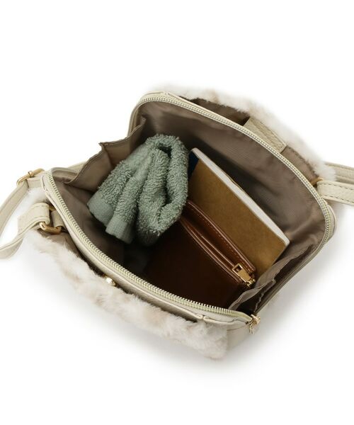 ITS'DEMO / イッツデモ ショルダーバッグ | 三層フェイクファーミニショルダー | 詳細22