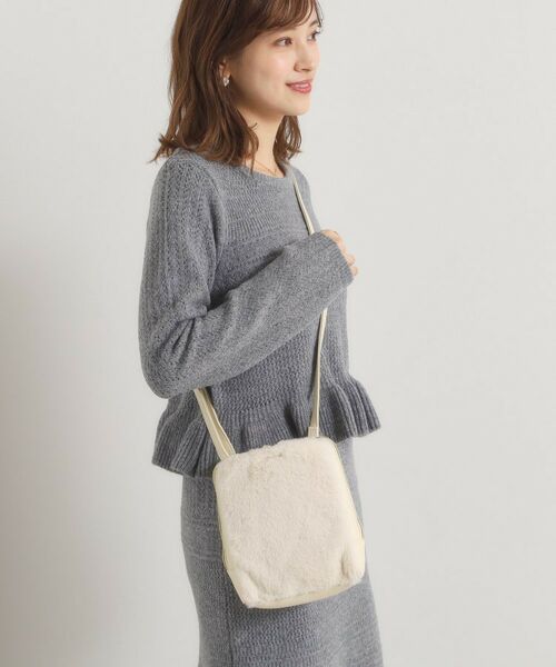 ITS'DEMO / イッツデモ ショルダーバッグ | 三層フェイクファーミニショルダー | 詳細3