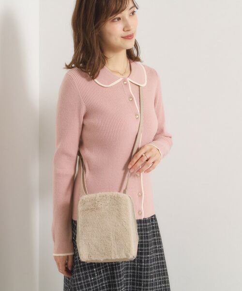 ITS'DEMO / イッツデモ ショルダーバッグ | 三層フェイクファーミニショルダー | 詳細7