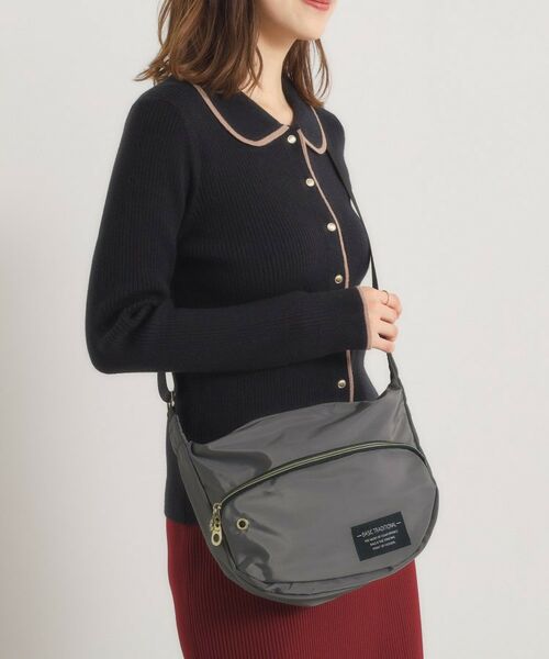 ITS'DEMO / イッツデモ ショルダーバッグ | 【防花粉】高密度ポリ半月ミニショルダー(チャコールグレー(013))