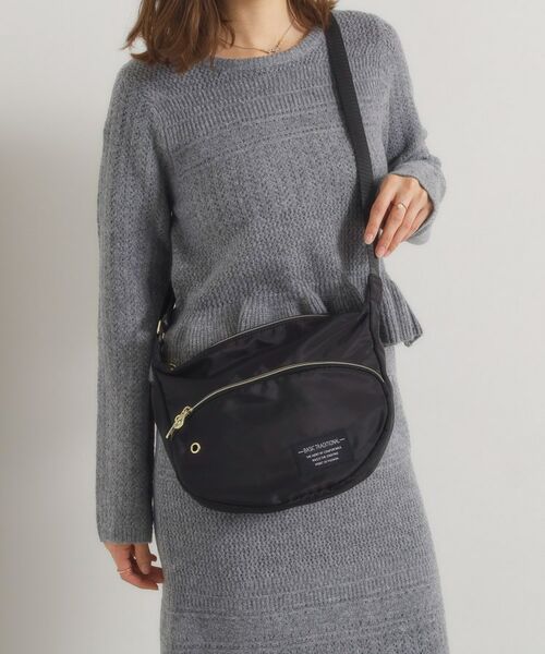ITS'DEMO / イッツデモ ショルダーバッグ | 【防花粉】高密度ポリ半月ミニショルダー(ブラック(019))