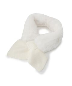 ITS'DEMO / イッツデモ マフラー・ショール・スヌード・ストール | 【手洗い可】ニット切替ファーティペット