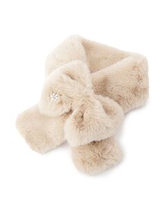 ITS'DEMO / イッツデモ マフラー・ショール・スヌード・ストール | リボンモチーフファーマフラー