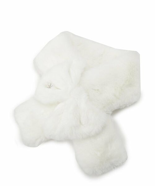 ITS'DEMO / イッツデモ マフラー・ショール・スヌード・ストール | リボンモチーフファーマフラー | 詳細1