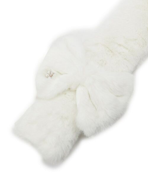 ITS'DEMO / イッツデモ マフラー・ショール・スヌード・ストール | リボンモチーフファーマフラー | 詳細5