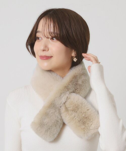 ITS'DEMO / イッツデモ マフラー・ショール・スヌード・ストール | 【6色展開】ミニファーマフラー | 詳細6