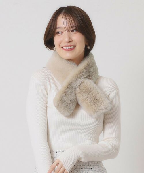 ITS'DEMO / イッツデモ マフラー・ショール・スヌード・ストール | 【6色展開】ミニファーマフラー | 詳細7