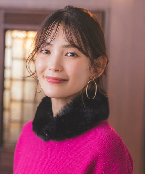 ITS'DEMO / イッツデモ マフラー・ショール・スヌード・ストール | 【手洗い可】マグネット付きファーティペット | 詳細3