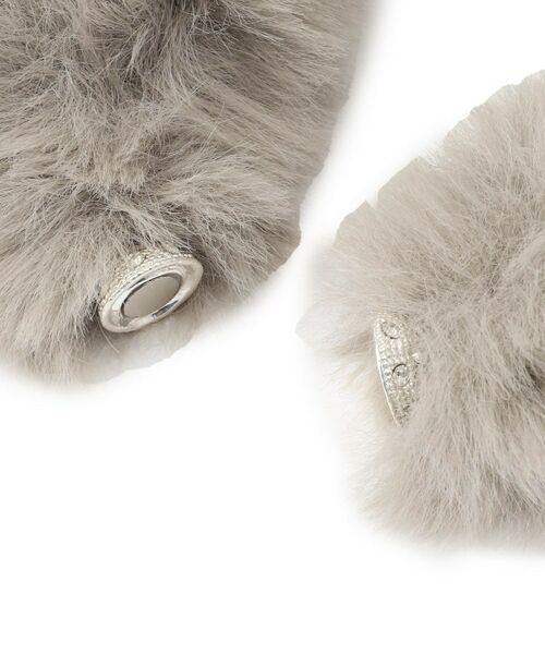 ITS'DEMO / イッツデモ マフラー・ショール・スヌード・ストール | 【手洗い可】マグネット付きファーティペット | 詳細6